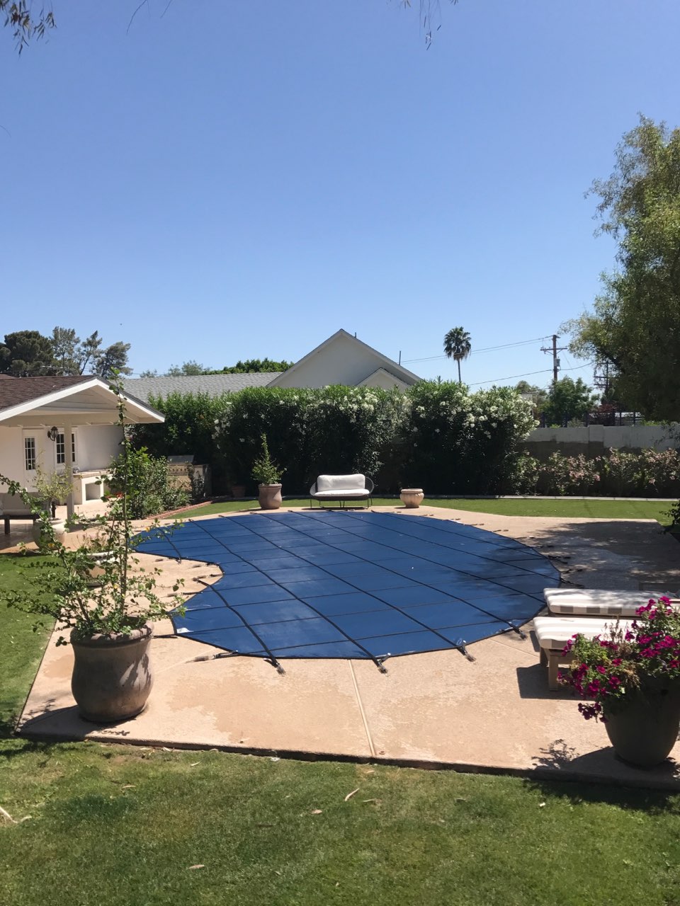 solid pool safety cover installation