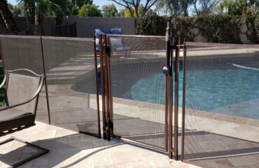 child proof safety gate mesh pool fence installation