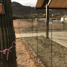 glass fence