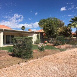frameless backyard glass fence in phoenix