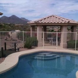 iron fencing for backyard phoenix pool