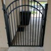wrought iron side yard gate