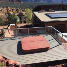 glass fence installation in Sedona