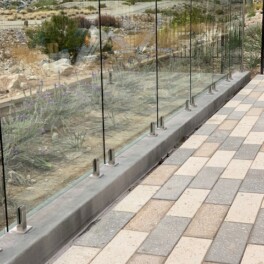 glass fencing installation