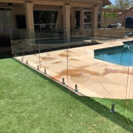 frameless glass pool fencing