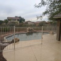 wrought iron pool fence level changes
