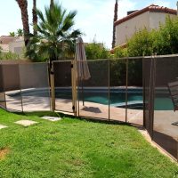removable pool fence mesh see-through